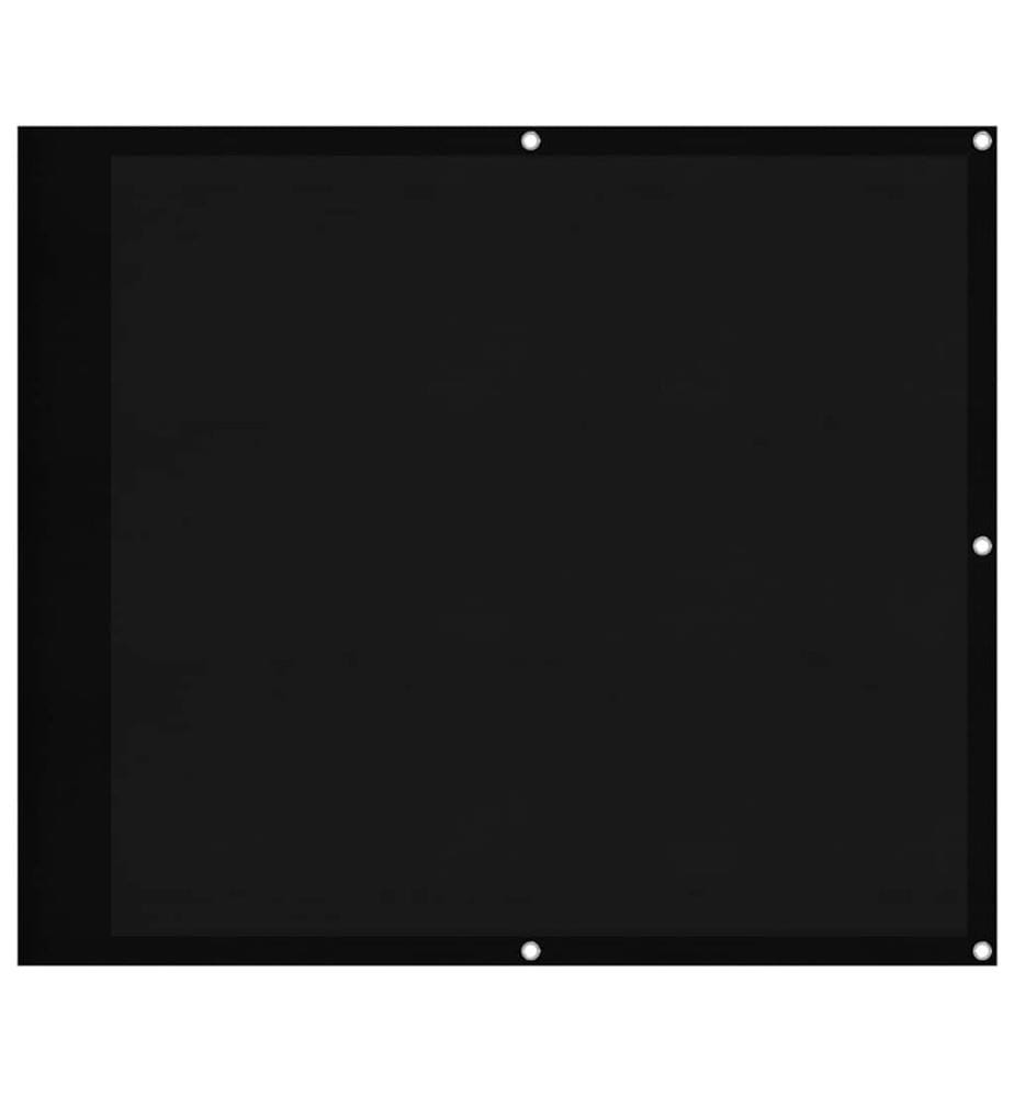Balkon-Sichtschutz Schwarz 90x700 cm 100 % Polyester-Oxford