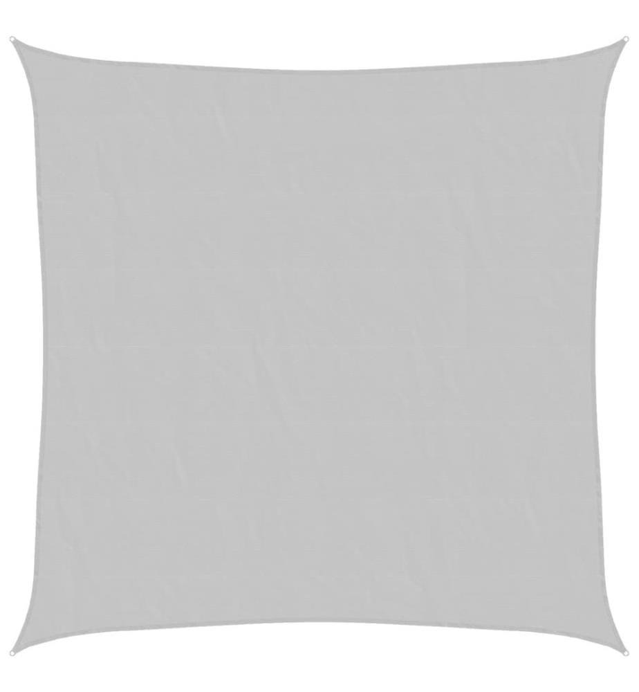 Sonnensegel Hellgrau 3,6x3,6 m 100% Polyester Oxford