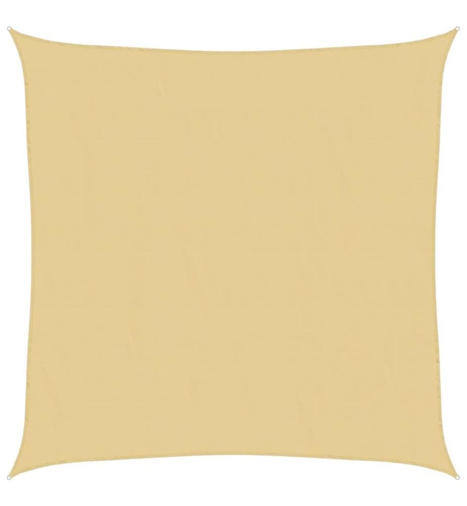 Sonnensegel Sandfarbe 3,6x3,6 m 100% Polyester Oxford