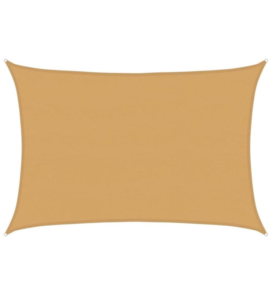 Sonnensegel 160 g/m² Rechteckig Sandfarben 5x6 m HDPE