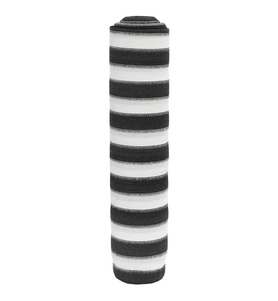 Zaunblende Anthrazit und Weiss 1,2x25 m HDPE 75 g/m²