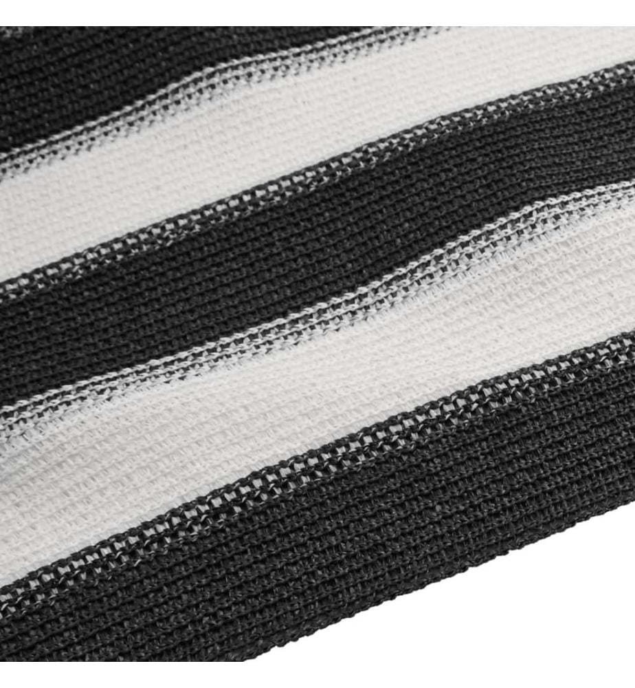 Zaunblende Anthrazit und Weiss 1,5x50 m HDPE 75 g/m²