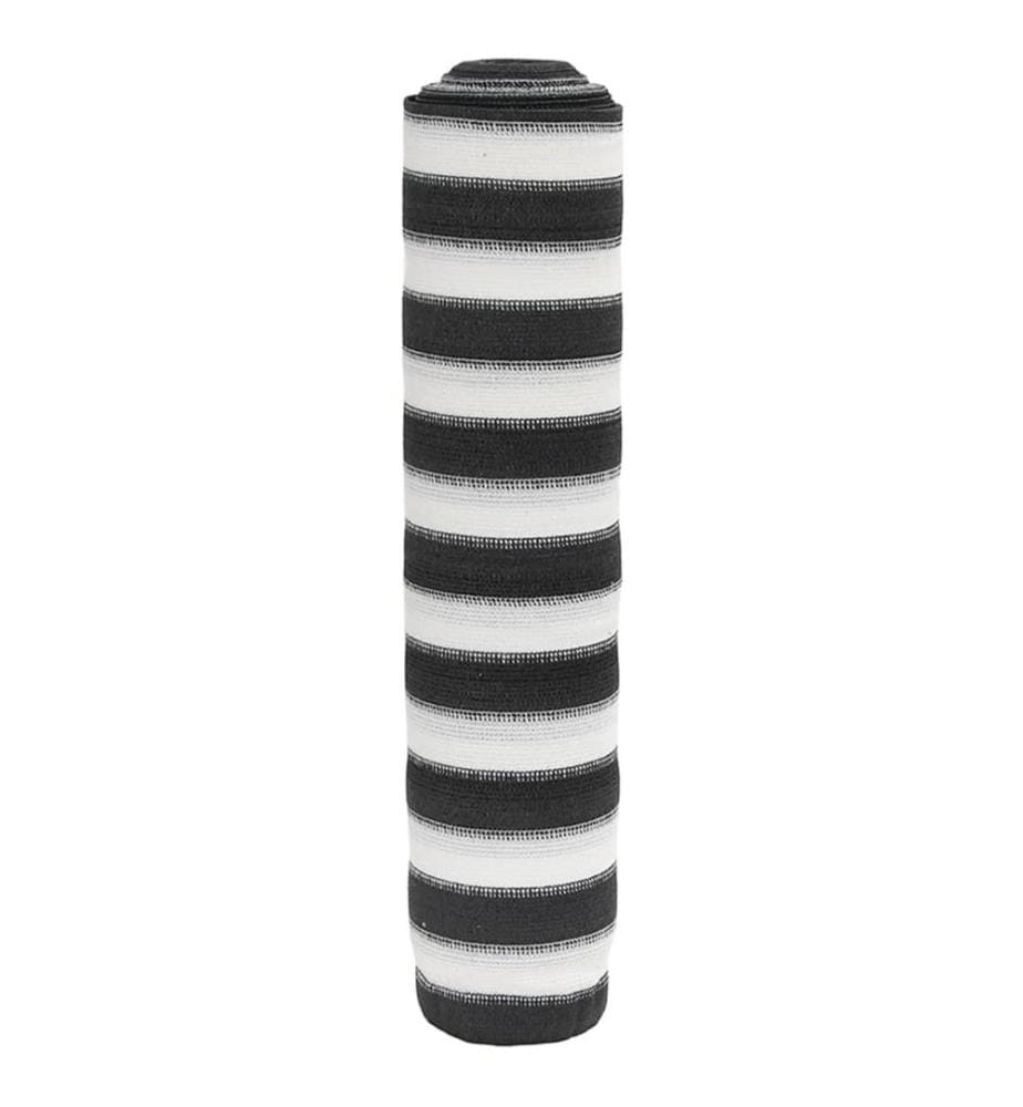 Zaunblende Anthrazit und Weiss 3,6x10 m HDPE 75 g/m²