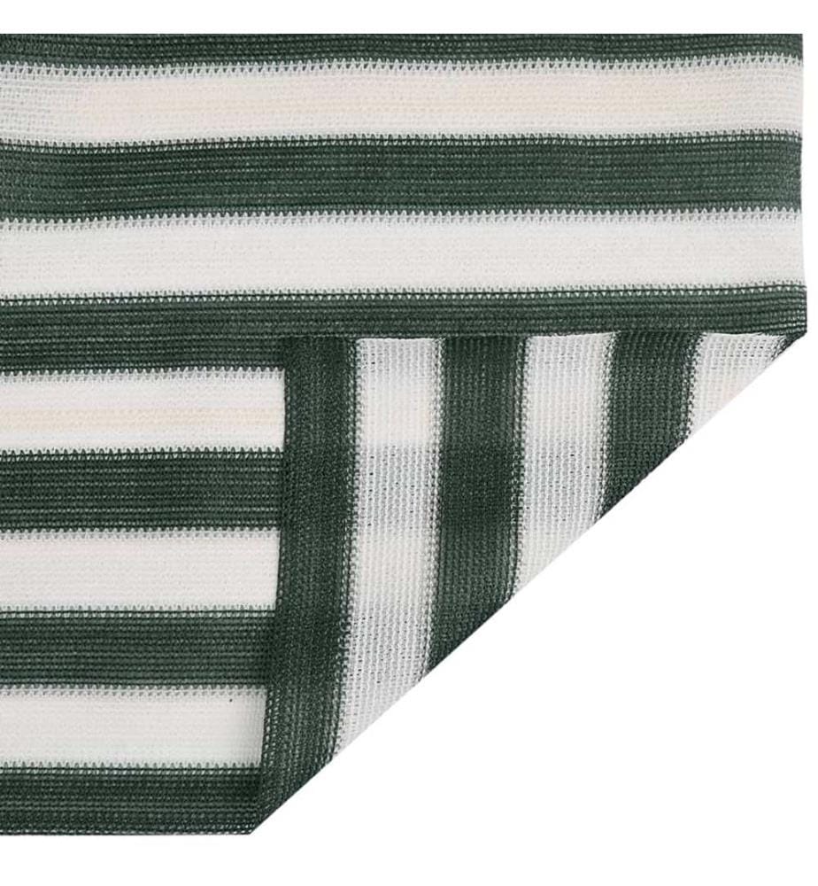 Filet brise-vue vert et blanc 1,5x25 m PEHD 75 g/m²