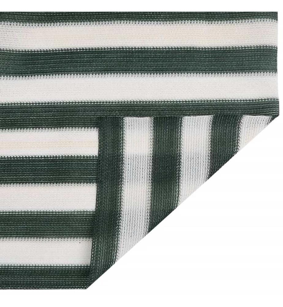 Filet brise-vue vert et blanc 1,8x10 m PEHD 195 g/m²