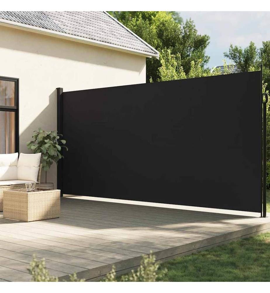 Seitenmarkise Ausziehbar Schwarz 220x300 cm