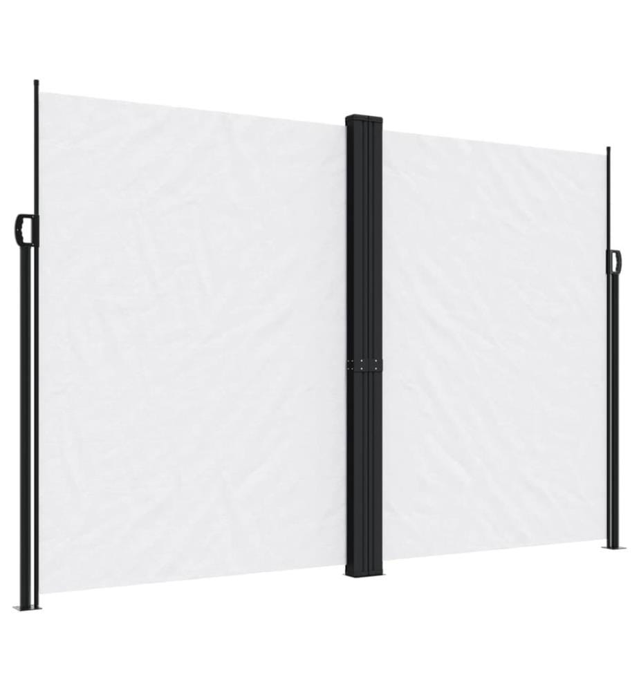 Seitenmarkise Ausziehbar Weiss 220x1000 cm