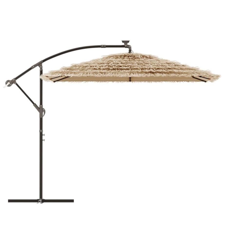 Sonnenschirm mit Stahlmast Braun 269x269x235 cm