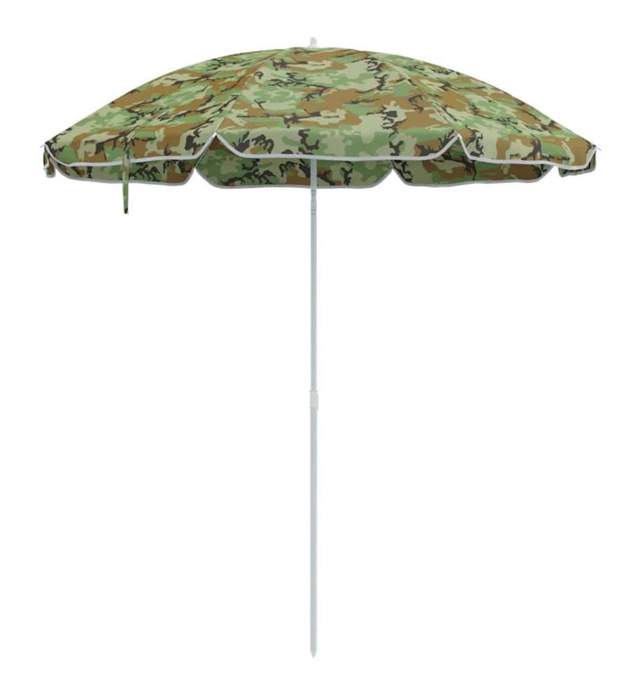Strandparasol Tarnung 263 x 263 x 272 cm Polyester und Metall