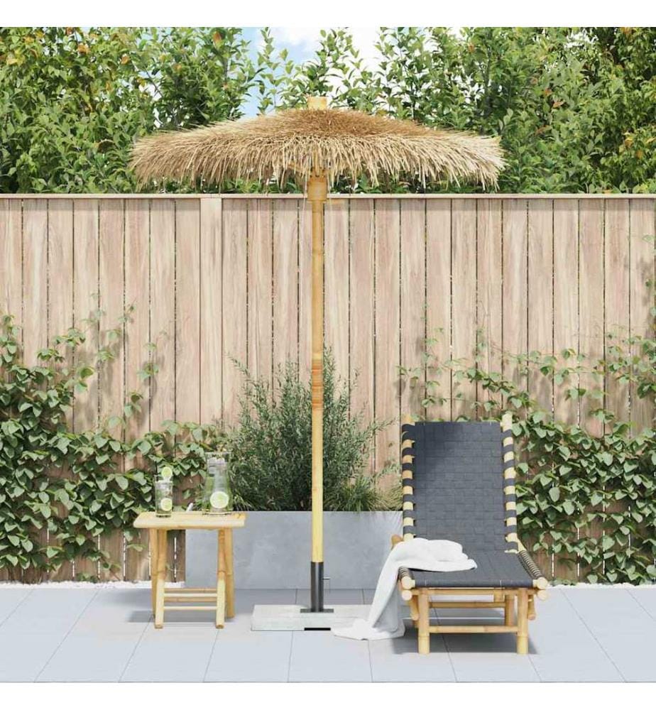 Tiki-Schirm mit Bananenblatt-Dach 150 cm Bambus