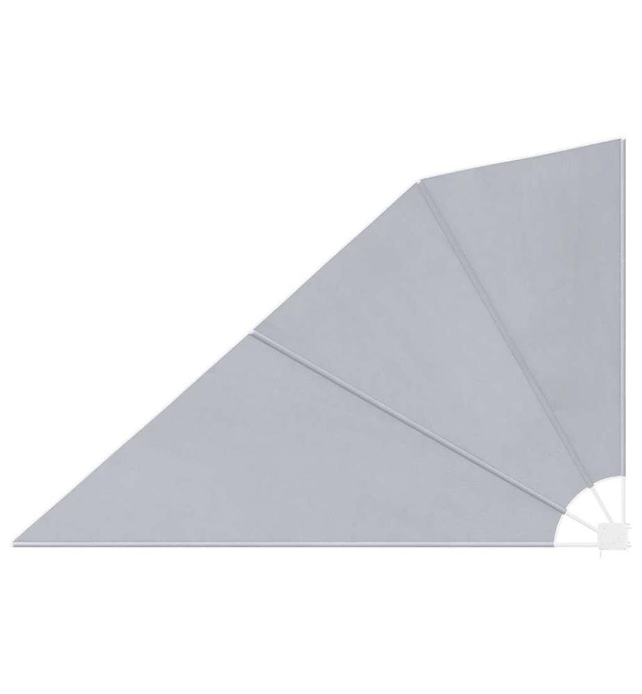 Faltbarer Balkonfächer Grau 160×240 cm