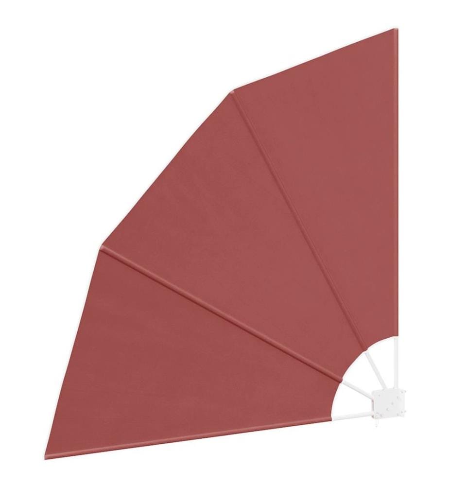 Faltbarer Balkonfächer Terracotta-Rot 140×140 cm