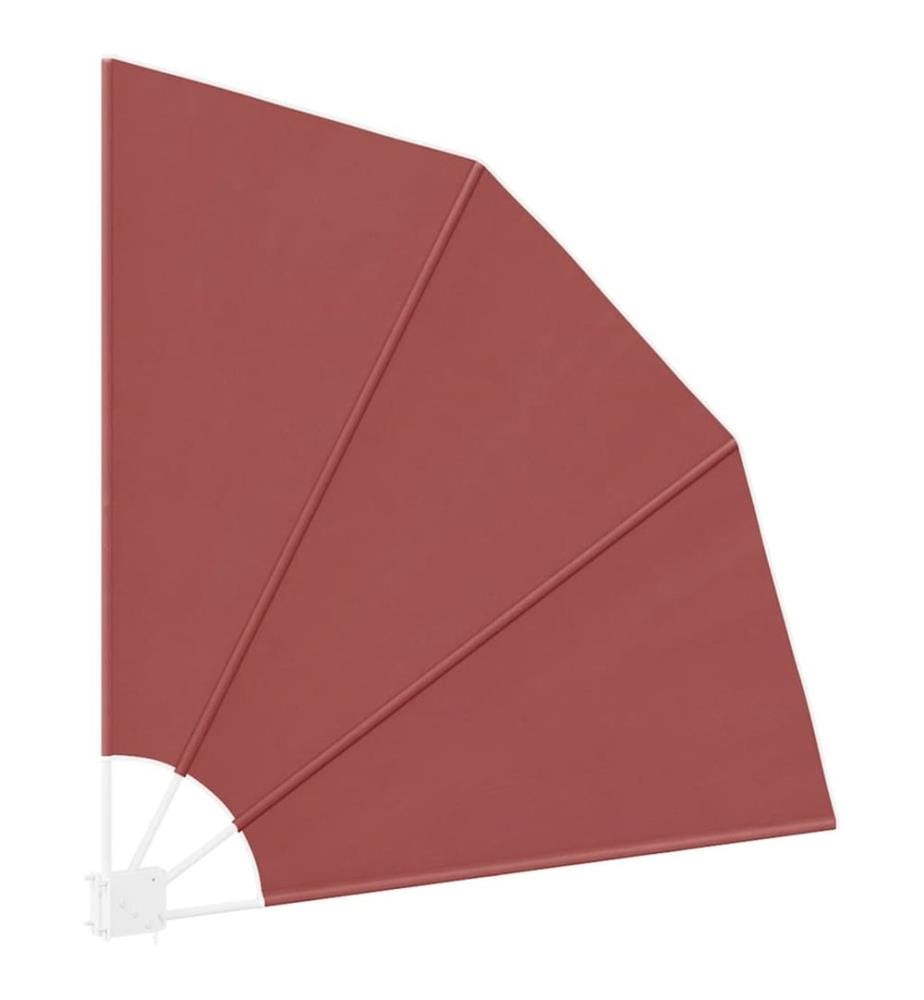 Faltbarer Balkonfächer Terracotta-Rot 140×140 cm