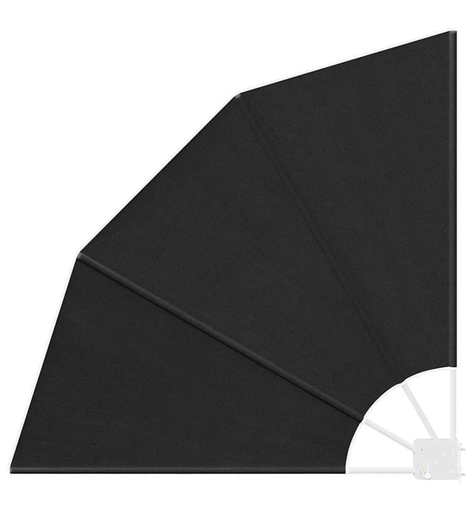 Balkon Sichtschutz Anthrazit 115 x 115 cm Polyester