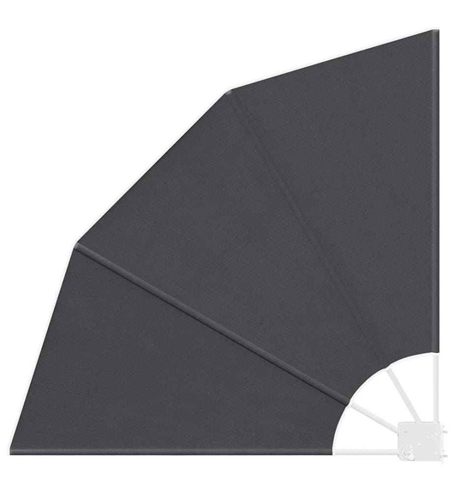 Balkon Sichtschutz Schwarz 115 x 115 cm Polyester
