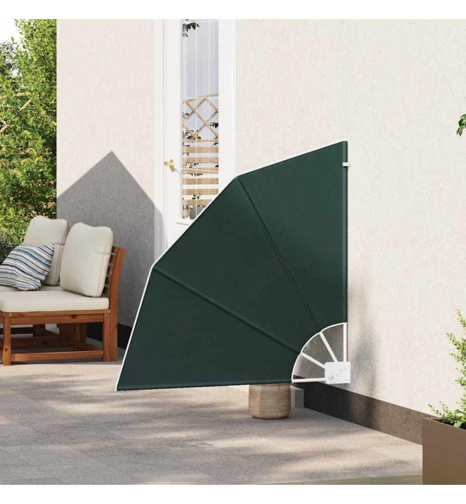 Balkon Sichtschutz Dunkelgrün 115 x 115 cm Polyester