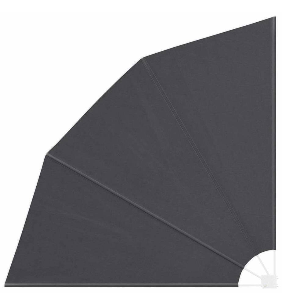 Balkon Sichtschutz Schwarz 210 x 210 cm Polyester