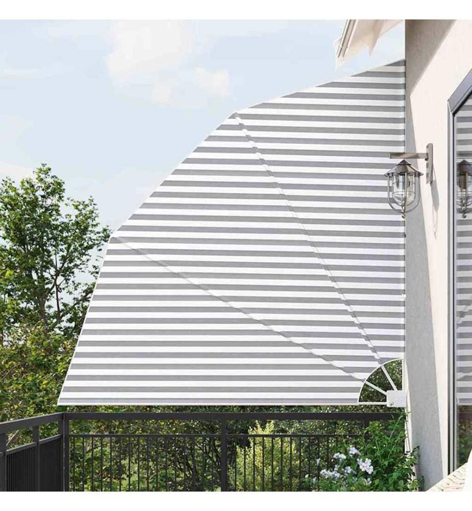 Balkon Sichtschutz Anthrazit und Weiss 210 x 210 cm Polyester
