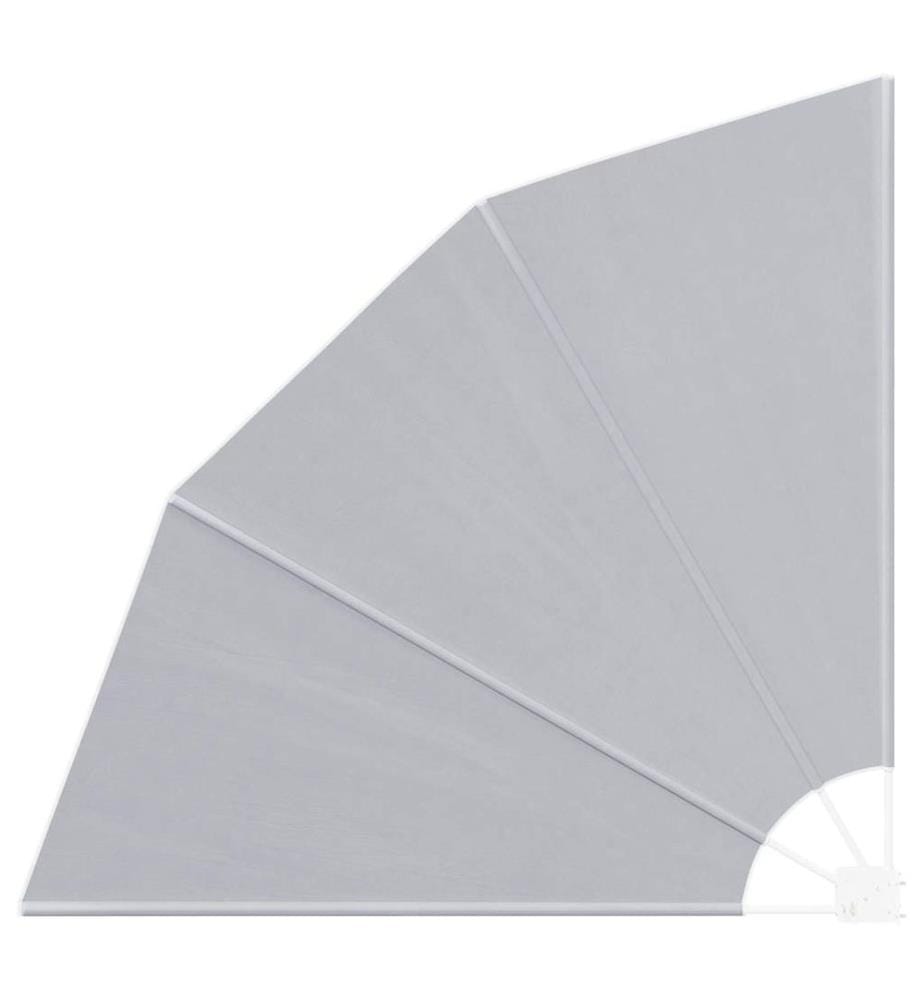 Balkon Sichtschutz Grau 160 x 160 cm Polyester