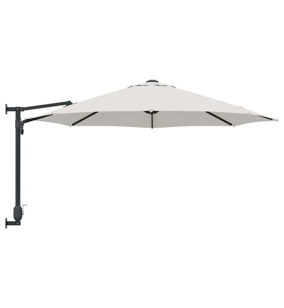 Garten-Sonnenschirm Sand 248 x 248 x 148 cm Polyester und Stahl