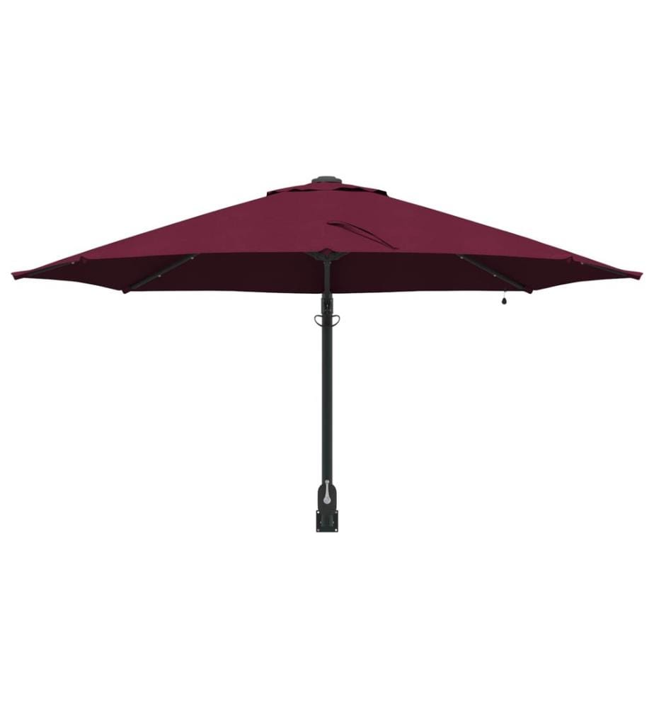 Garten-Sonnenschirm Bordeauxrot 248 x 248 x 148 cm