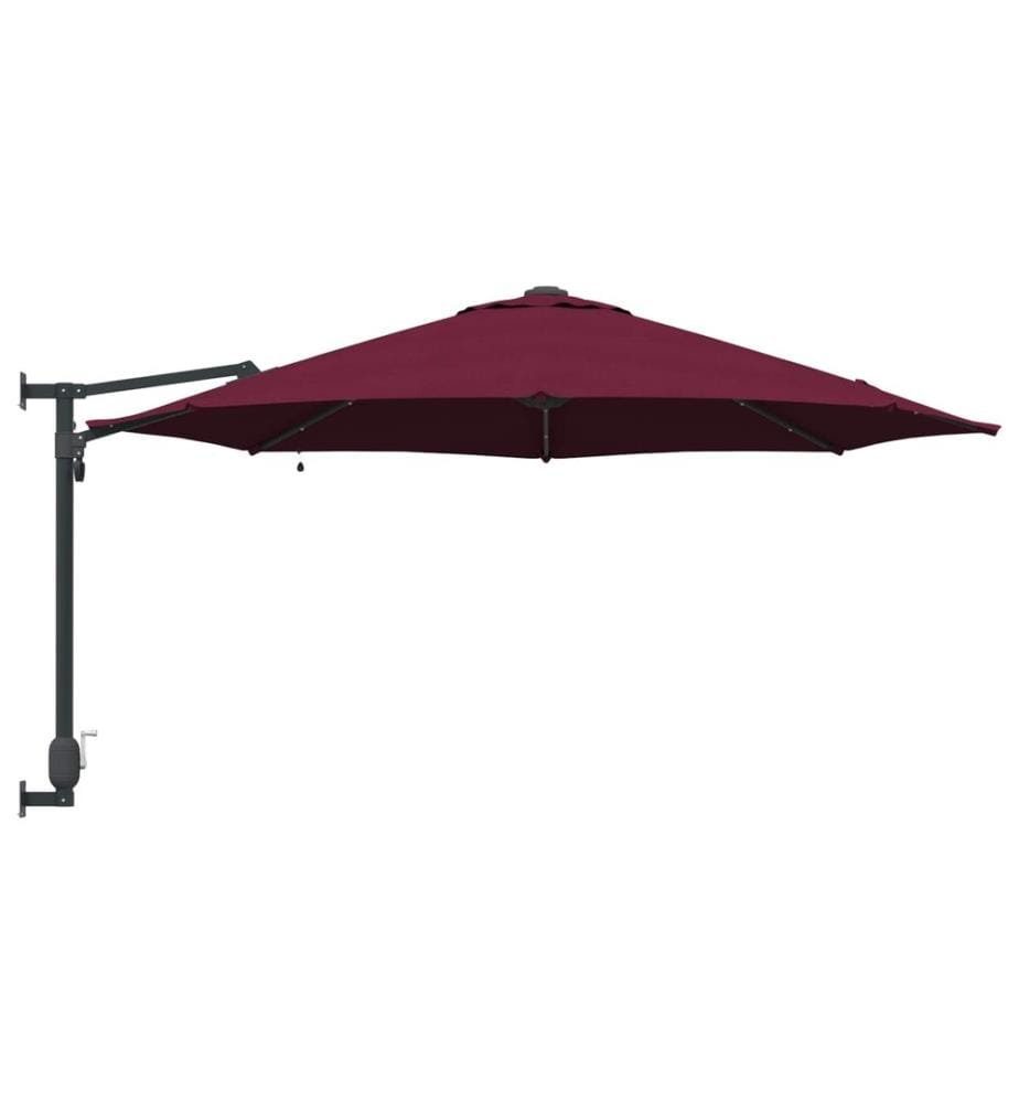 Garten-Sonnenschirm Bordeauxrot 248 x 248 x 148 cm