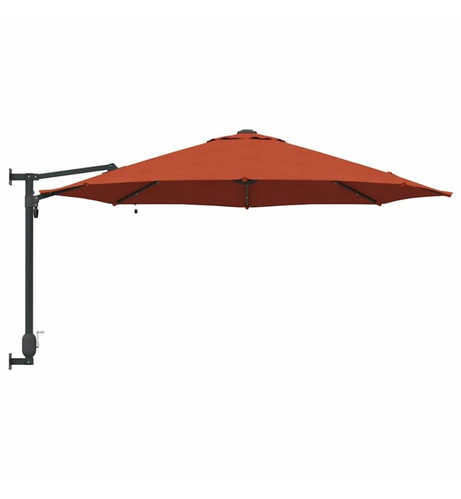 Garten-Sonnenschirm Terrakotta 248 x 248 x 148 cm