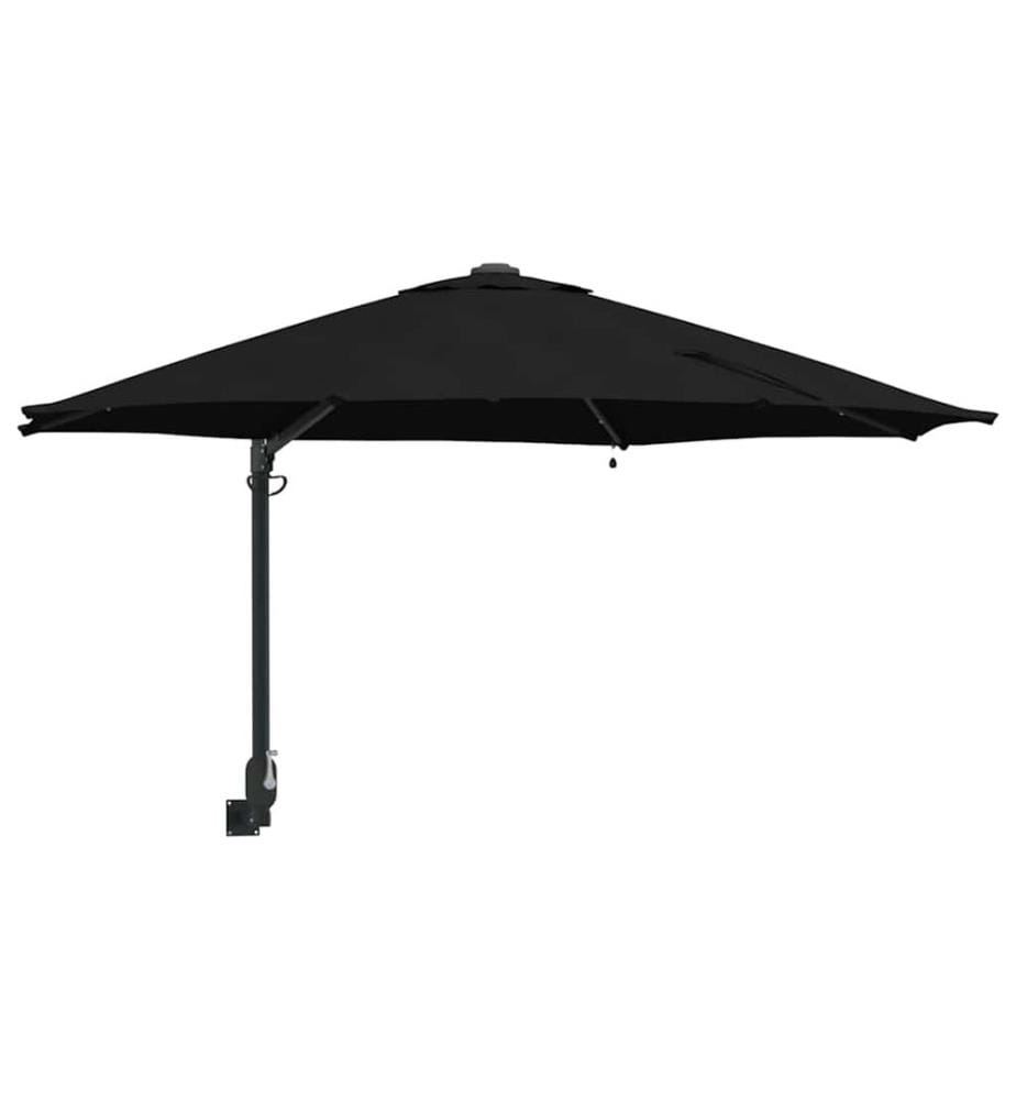 Garten-Sonnenschirm Schwarz 248 x 248 x 148 cm