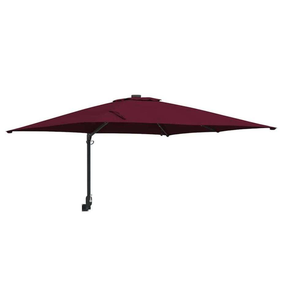 Garten-Sonnenschirm Bordeauxrot 248,5 x 247,5 x 160 cm