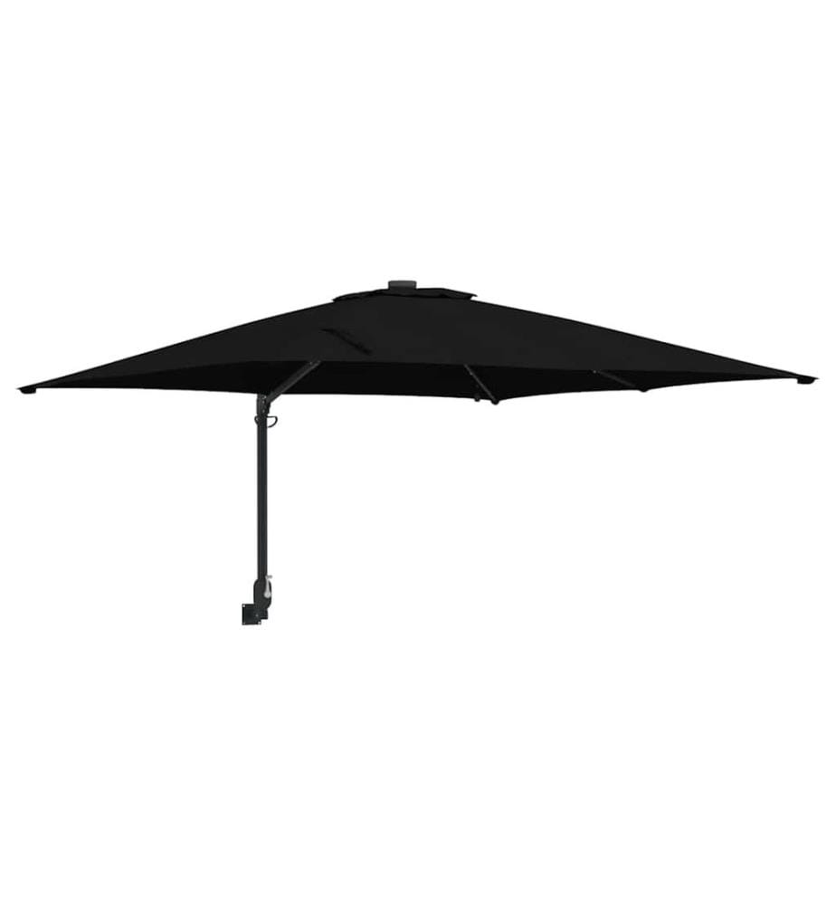 Garten-Sonnenschirm Schwarz 248,5 x 247,5 x 160 cm