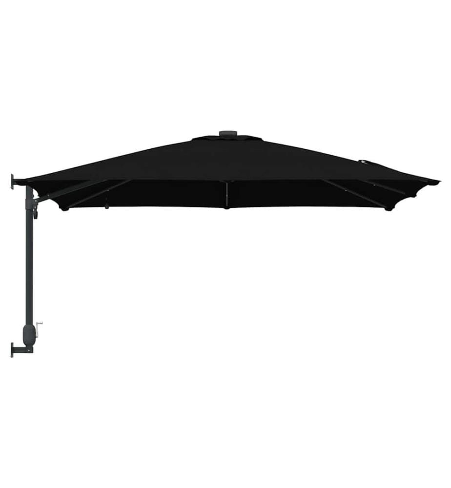 Garten-Sonnenschirm Schwarz 248,5 x 247,5 x 160 cm