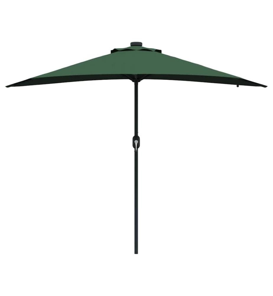 Garten-Sonnenschirm Grün 294 x 150 x 223 cm Polyester und Stahl