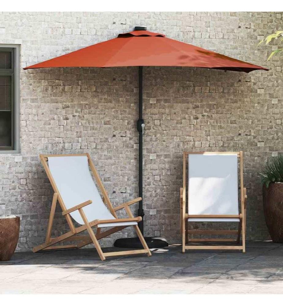Garten-Sonnenschirm Terrakotta 294 x 150 x 223 cm