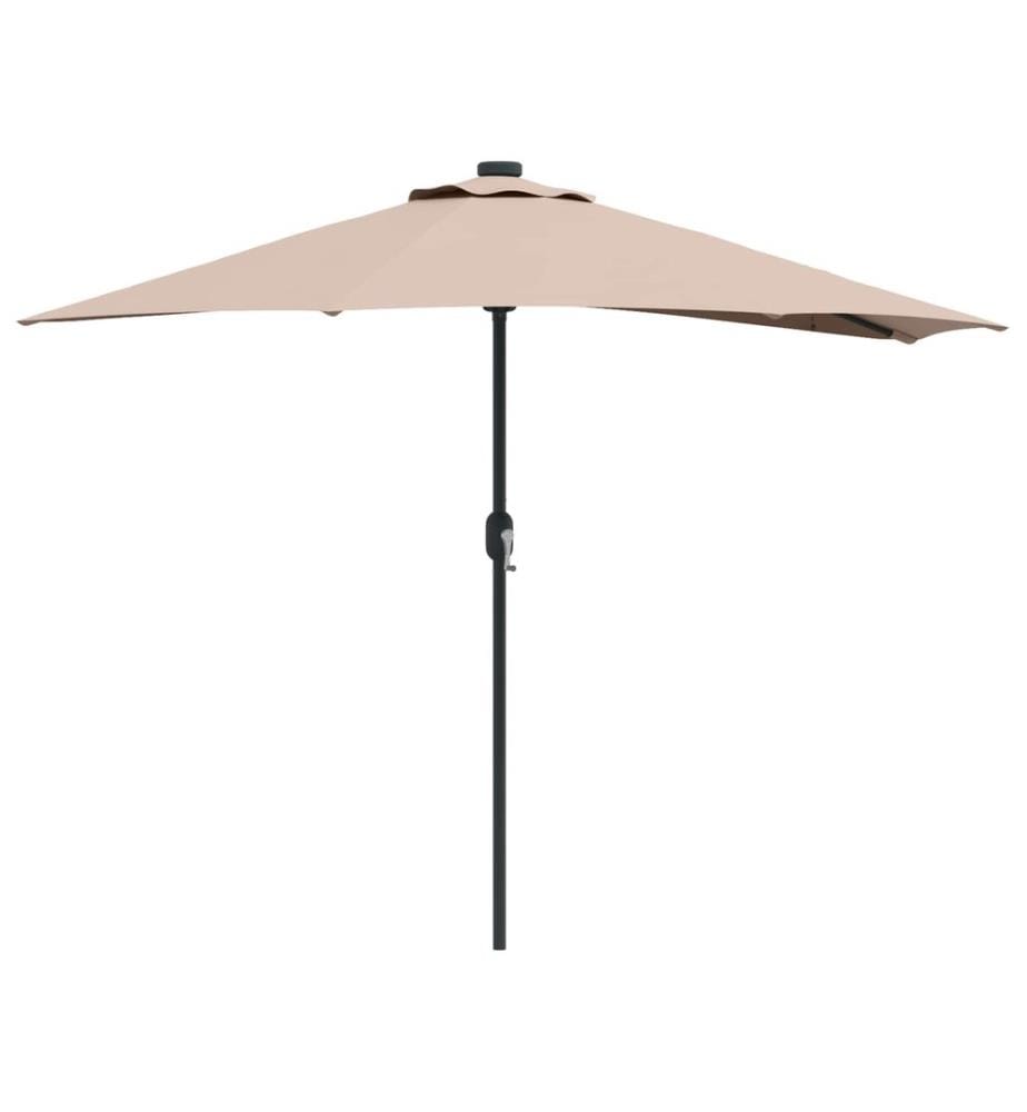 Garten-Sonnenschirm Taupe 294 x 150 x 224 cm