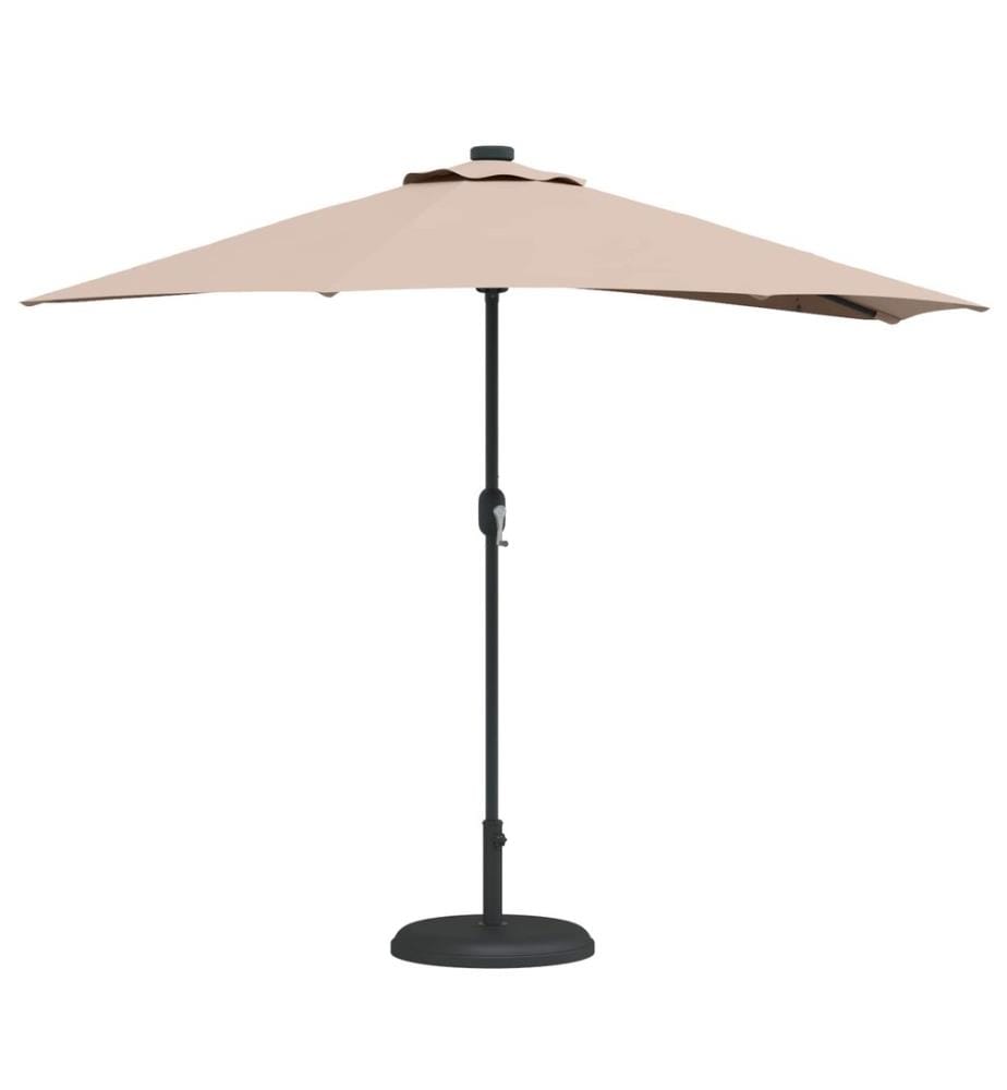 Garten-Sonnenschirm Taupe 294 x 150 x 224 cm