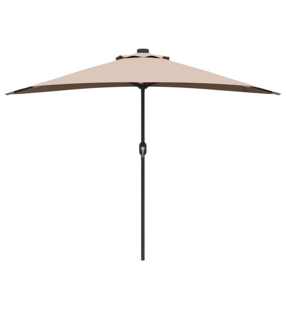 Garten-Sonnenschirm Taupe 294 x 150 x 224 cm
