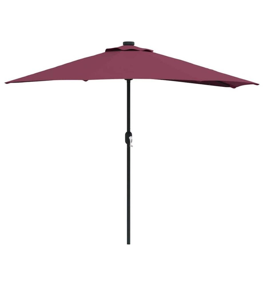 Garten-Sonnenschirm Bordeauxrot 294 x 150 x 224 cm