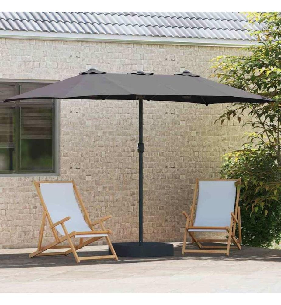 Garten-Sonnenschirm Anthrazit 385 x 209 x 244 cm