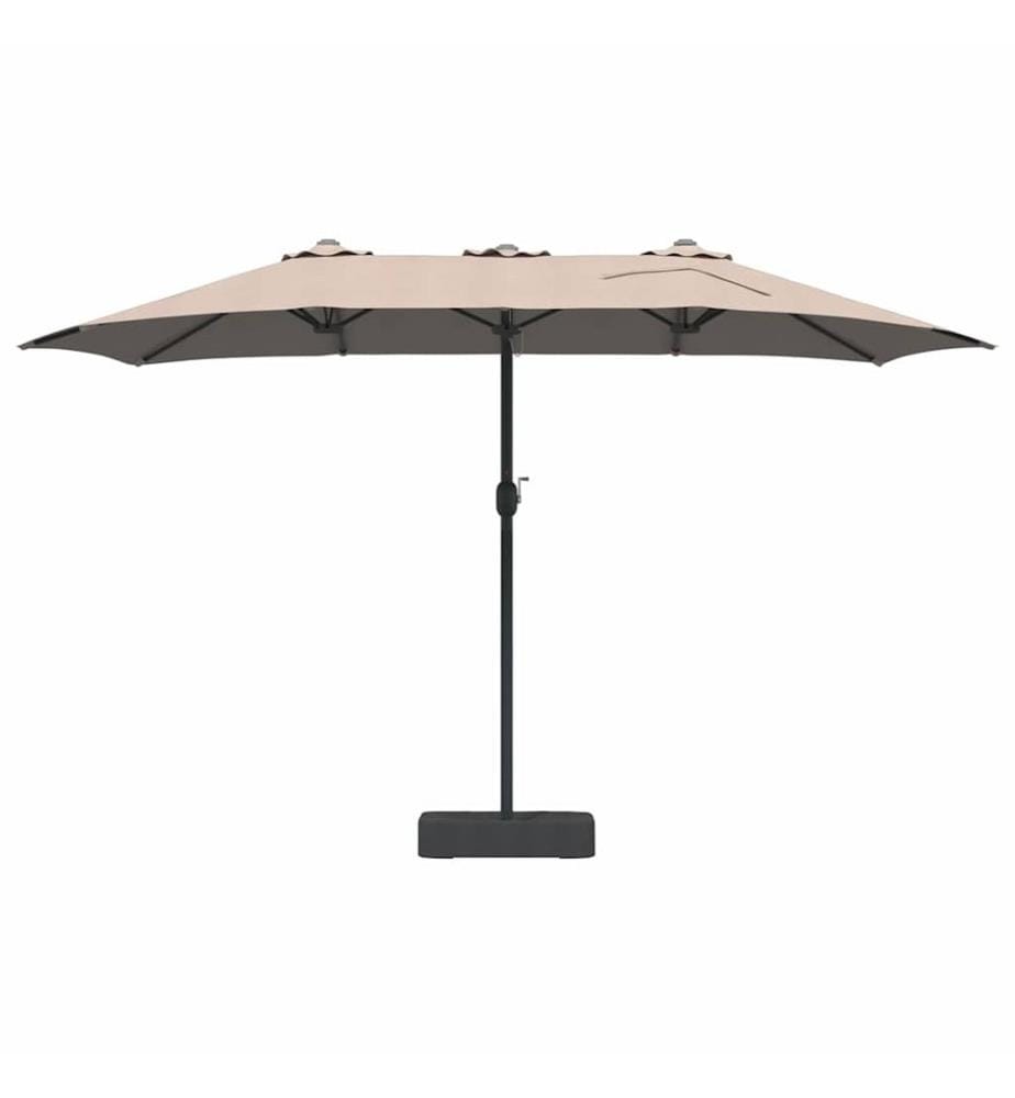 Garten-Sonnenschirm Taupe 385 x 209 x 244 cm