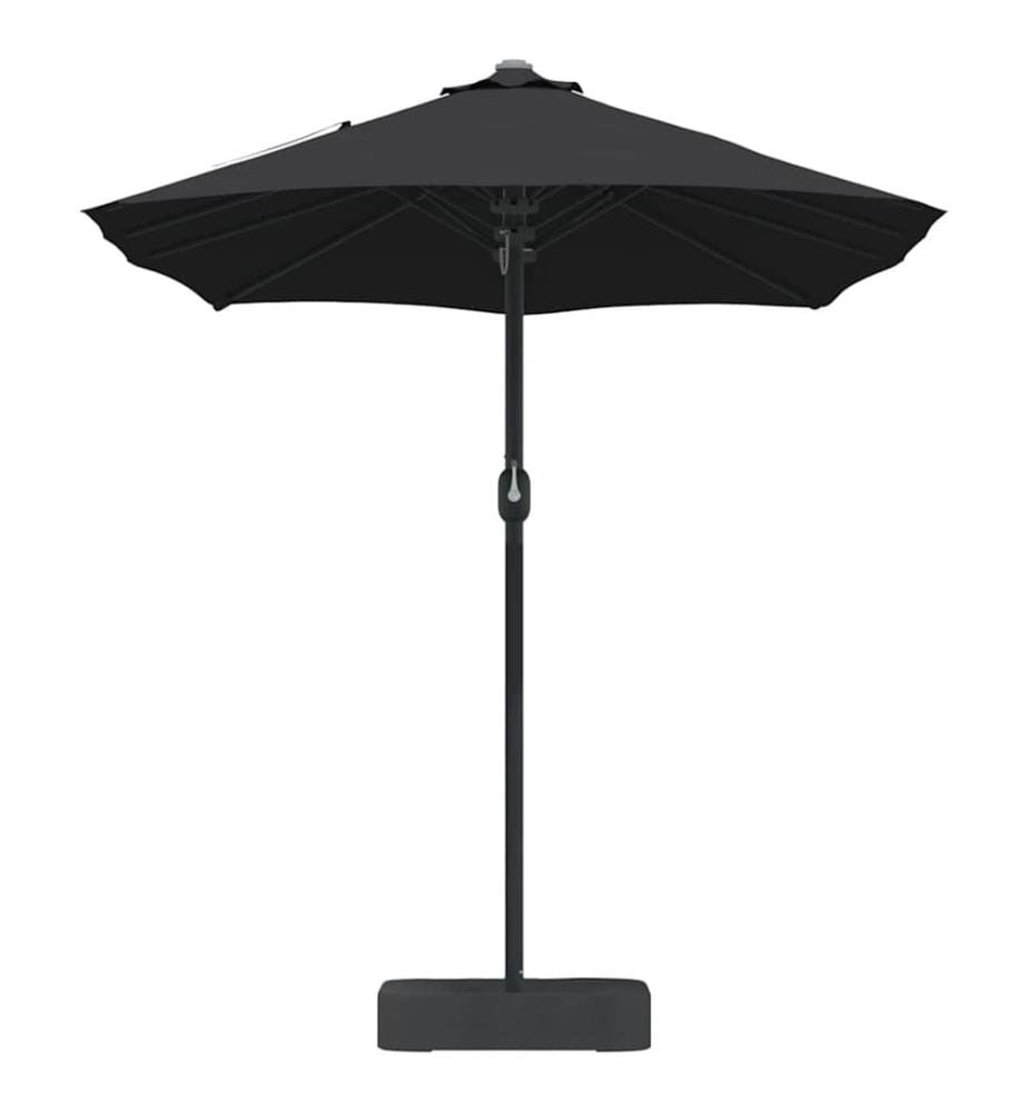 Garten-Sonnenschirm Schwarz 385 x 209 x 244 cm