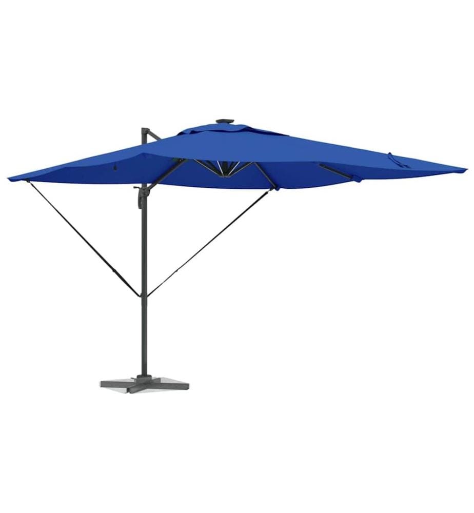 Sonnenschirm mit LED-Lichtleisten Azure Blau 286 x 284 x 270 cm