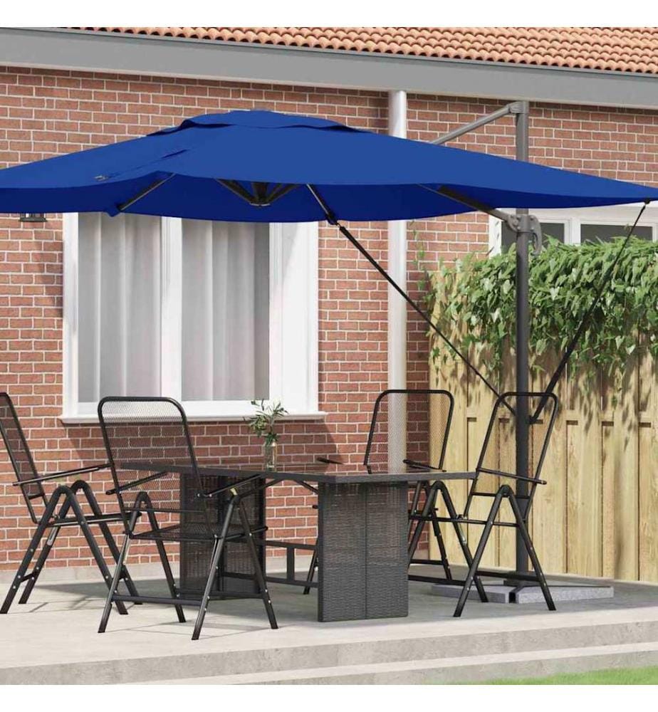 Roma Parasol Blau 286 x 284 x 265 cm Aluminium und Polyester