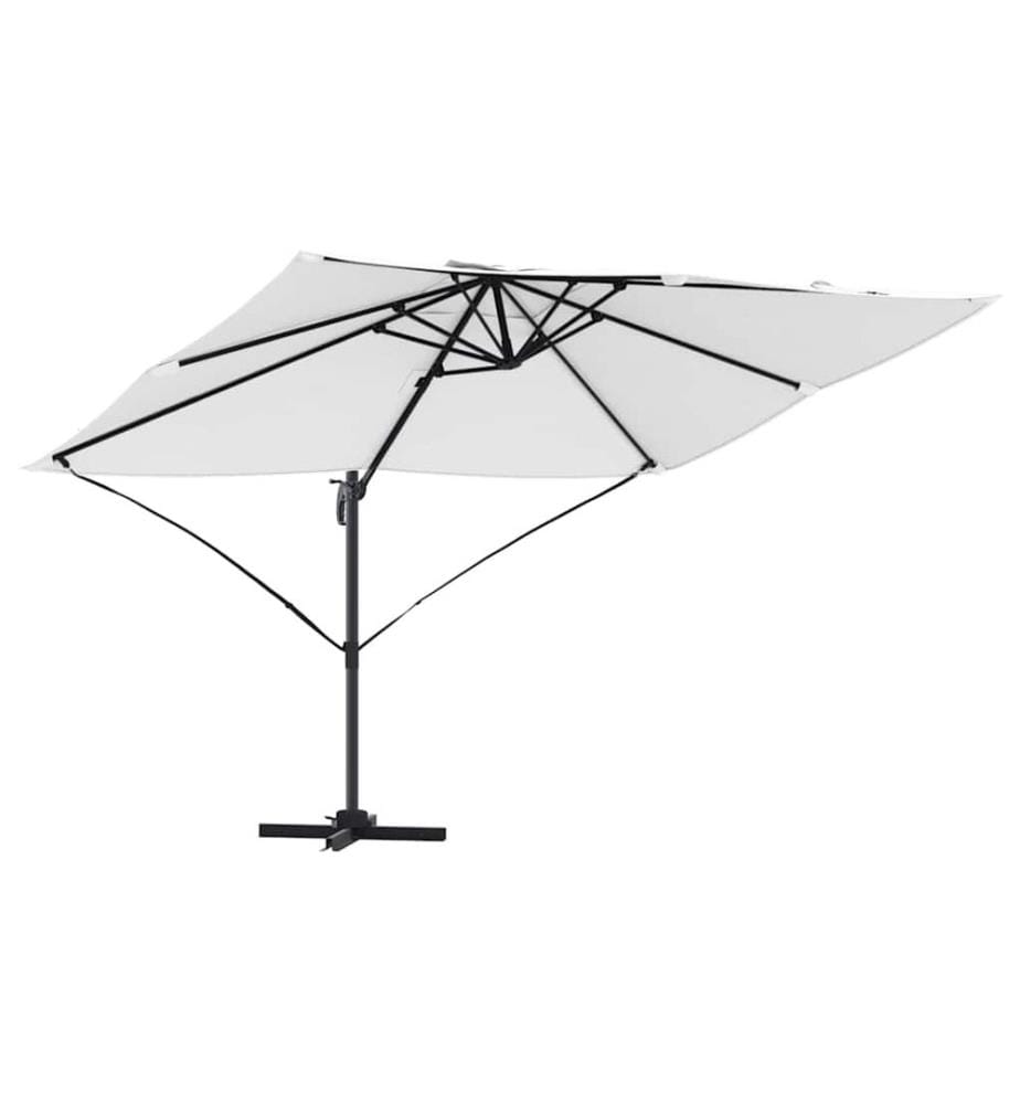 Sonnenschirm Sand 351 x 250 x 260 cm Polyester und Aluminium