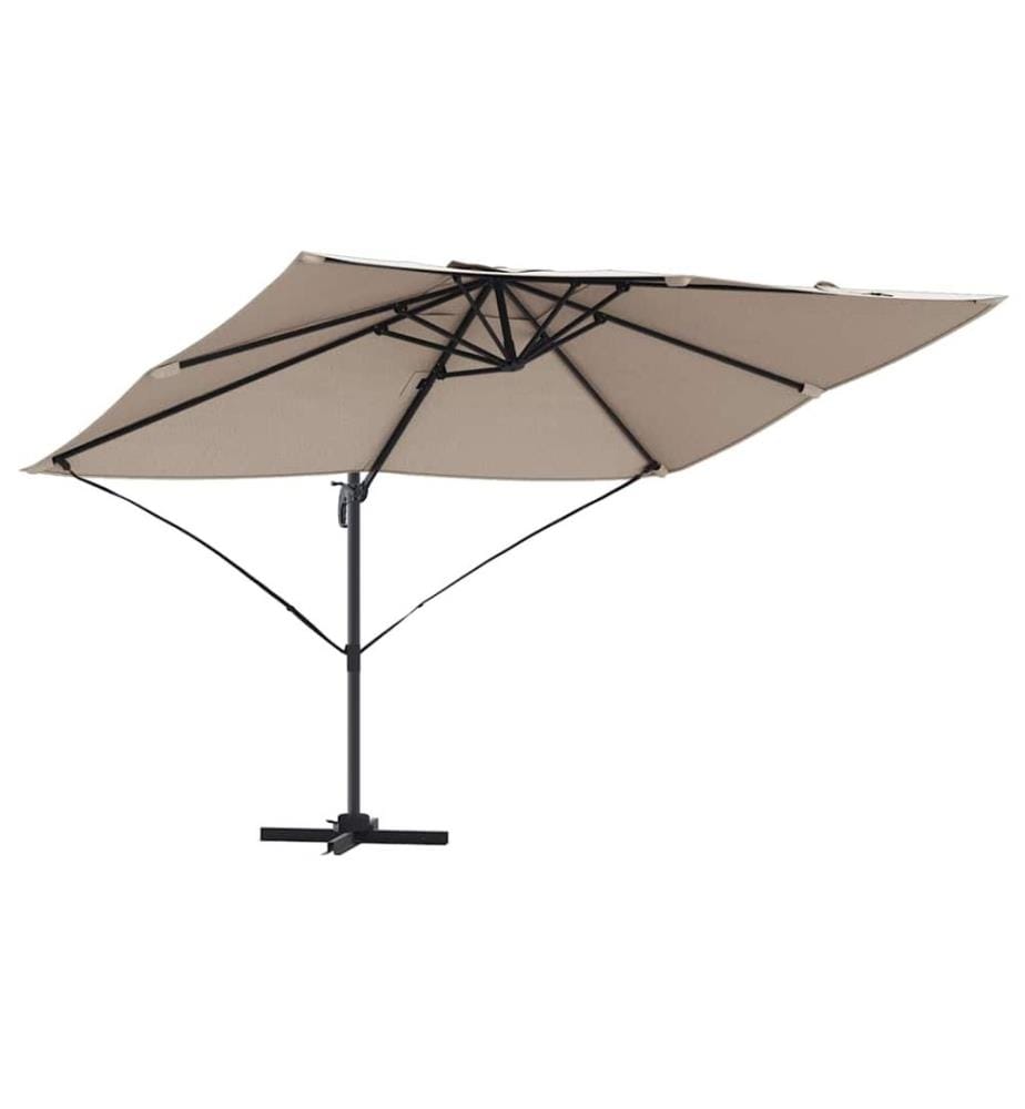Sonnenschirm Taupe 351 x 250 x 260 cm Polyester und Aluminium