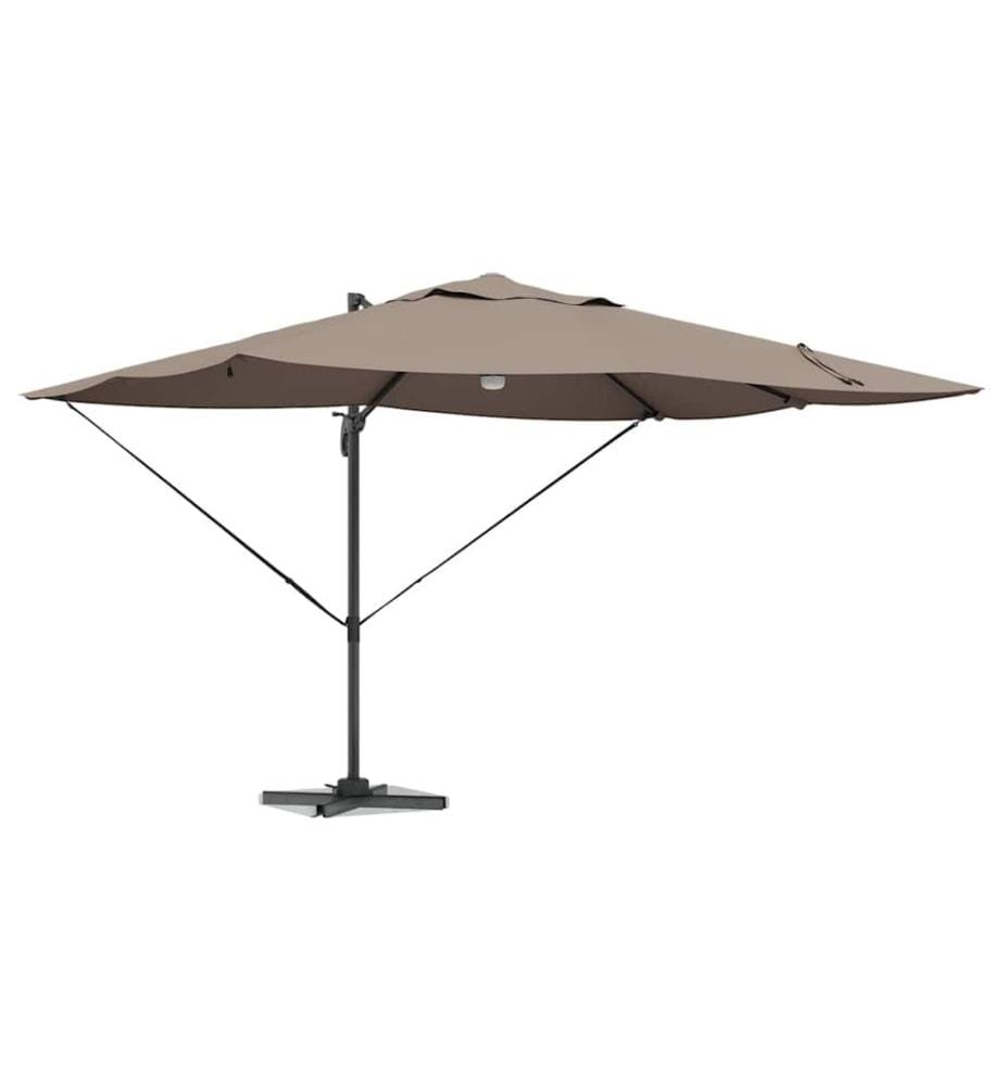 Sonnenschirm Taupe 351 x 250 x 253 cm Polyester und Aluminium