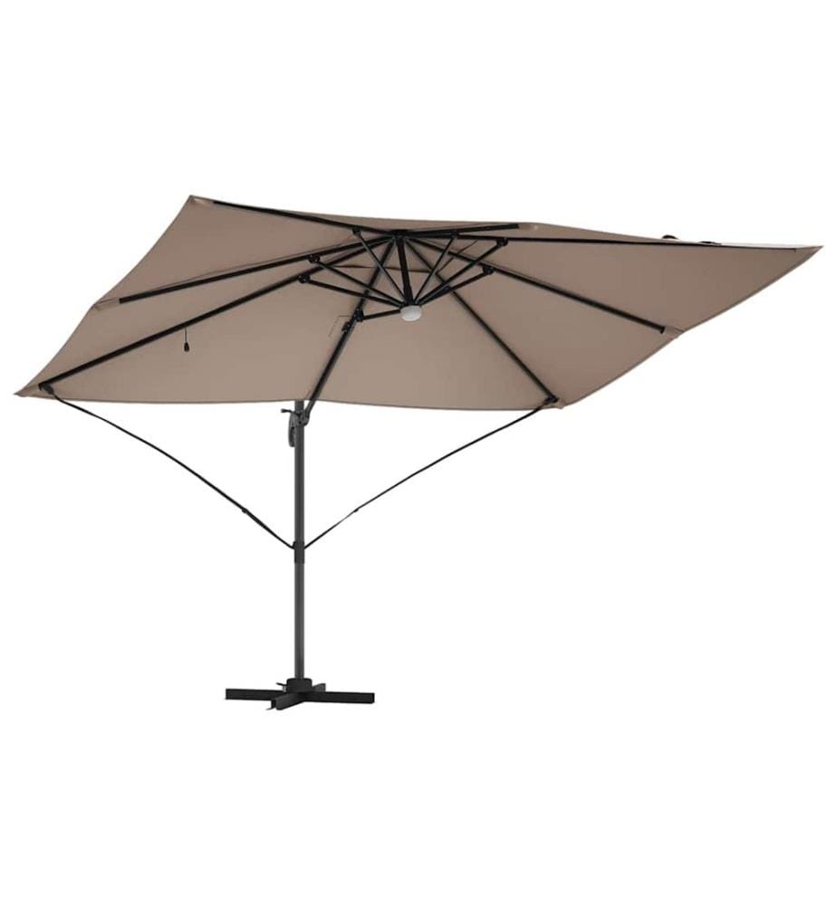 Sonnenschirm Taupe 351 x 250 x 253 cm Polyester und Aluminium