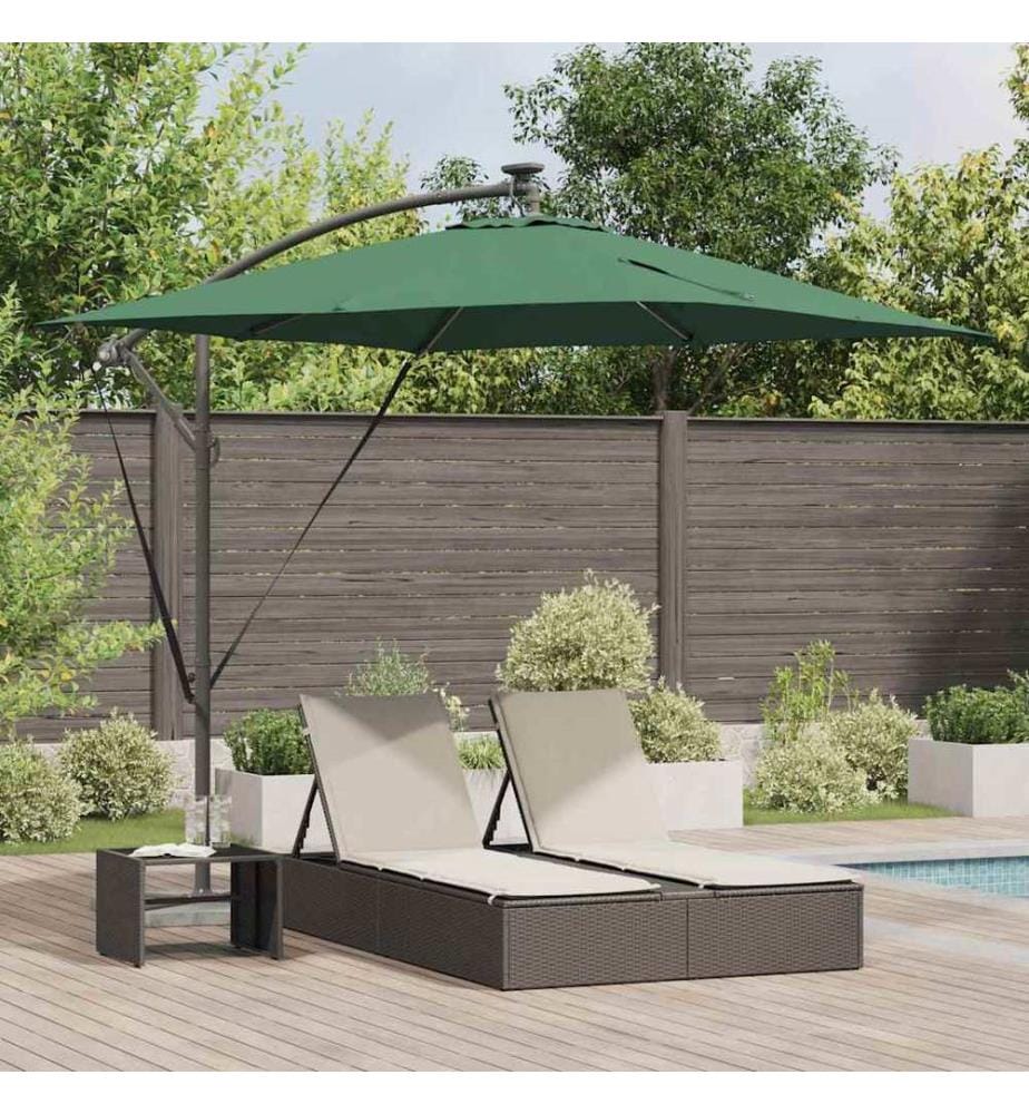 Parasol Vert 249 x 249 x 250 cm Polyester et Aluminium