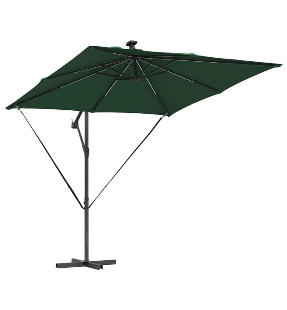 Parasol Vert 249 x 249 x 250 cm Polyester et Aluminium