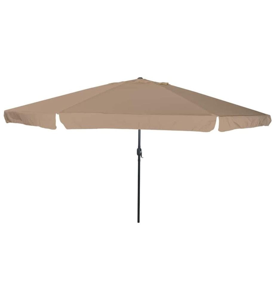 Garten-Sonnenschirm Taupe 394 x 394 x 248 cm