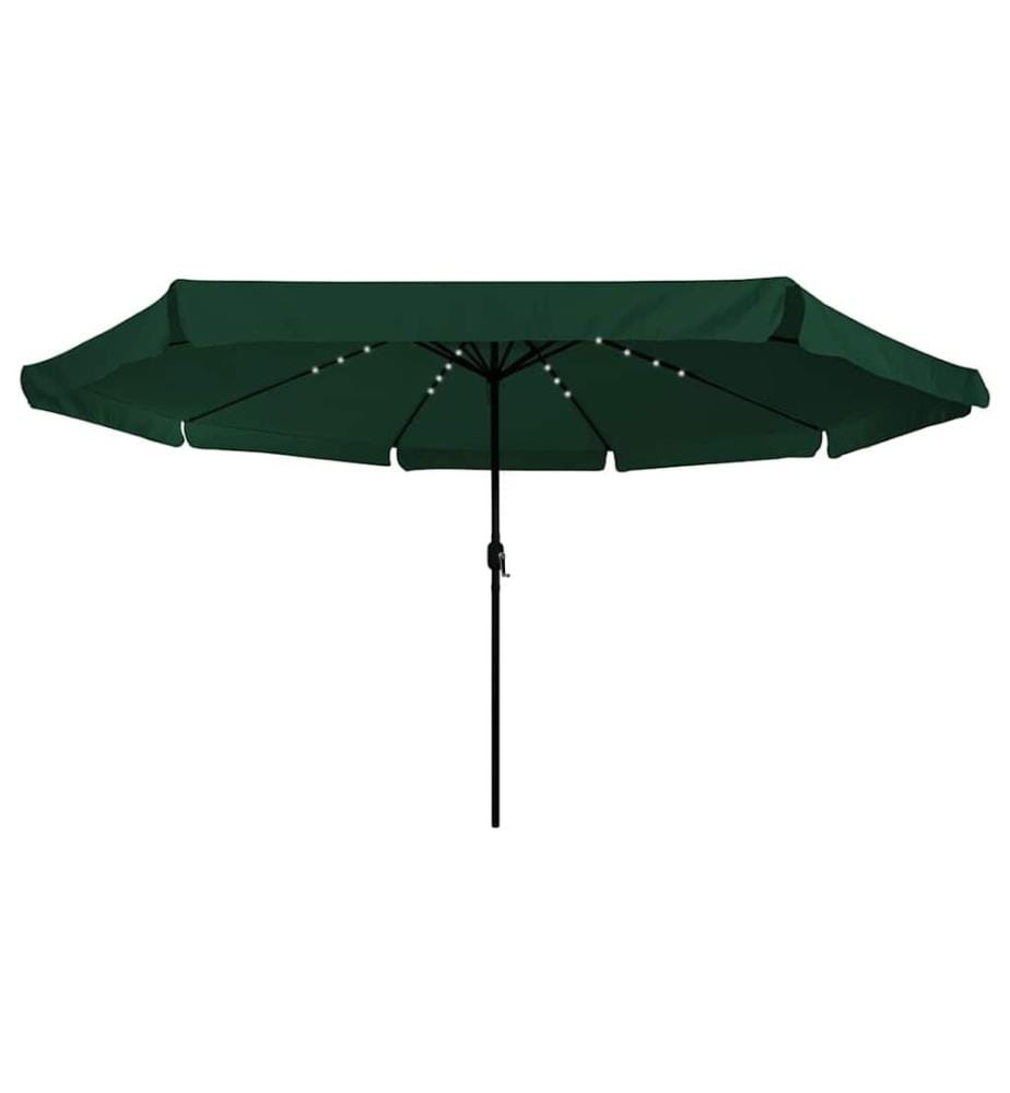 Garten-Sonnenschirm Grün 395 x 395 x 245 cm Polyester